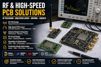 develop rf pcb, high speed layout, antenna and rf circuit solutions