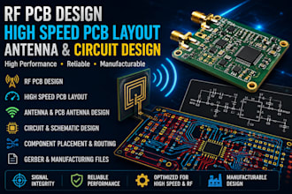 do rf pcb design, high speed pcb layout, antenna and circuit design