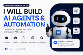 build ai agents, ai automation, chatbots and custom ai solutions