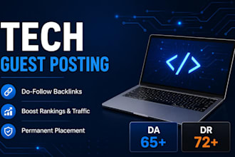 provide high quality tech niche backlinks