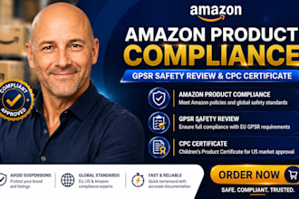do amazon product compliance, gpsr safety review, and CPC certificate