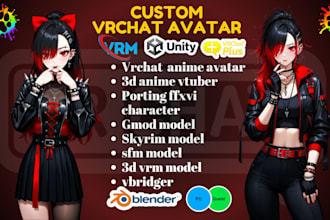 create custom vrchat avatar vrchat model anime nsfw vrchat avatar vrchat rigging