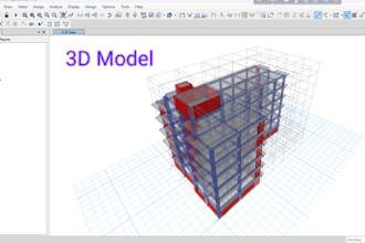 do structural analysis and design using etabs with a detailed report