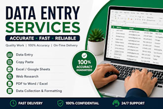 do accurate data entry, copy pest and web research