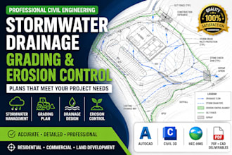 design stormwater drainage, grading and erosion control plans