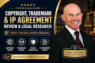 prepare and review copyright, trademark, brand protection and IP agreements