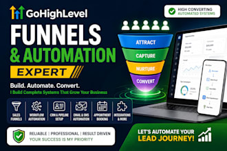 create gohighlevel sales funnels and automation