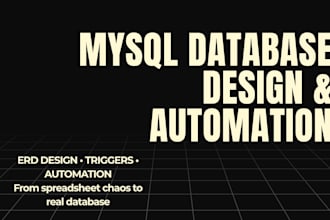 design a mysql database with automated triggers for your business