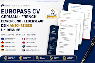 create europass cv german french bewerbung lebenslauf dein anschreiben uk resume