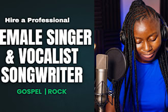 gospel female singer, rock, songwriter, female vocalist