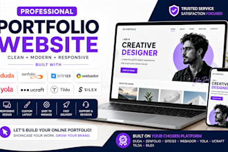 build duda zenfolio site123 webador yola ucraft tilda silex portfolio website