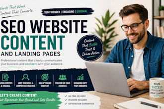write SEO website content and landing pages for you