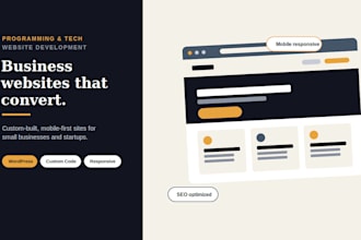build a professional business website that converts visitors