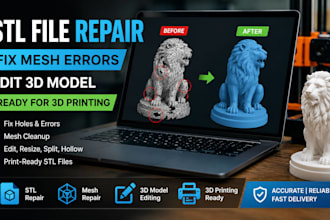 repair stl file fix mesh errors edit 3d model for 3d printing