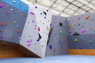do 3d climbing gym design, commercial gym, fitness facility, bouldering gym