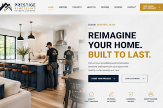 design squarespace remodeling website home renovation construction website