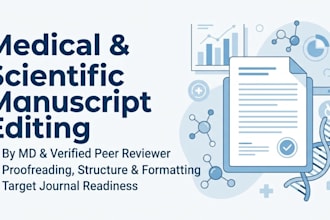 write and review medical and scientific mabuscripts as a physician