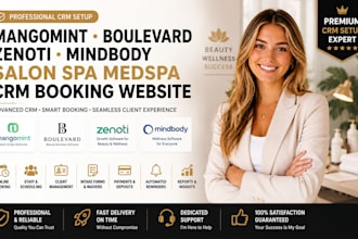 setup mangomint boulevard zenoti mindbody salon spa medspa booking website