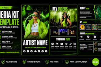 design pro author media kit press kit  author one sheet