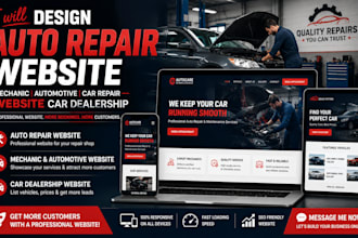 auto repair website machinic automotive car repair website car dealership