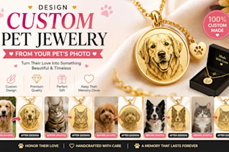 design custom pet jewelry from your pets photo