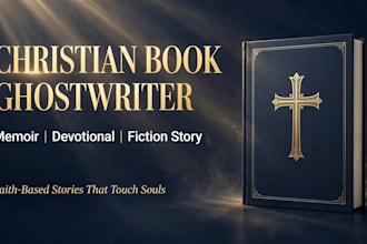 ghostwrite christian book, memoir and fiction story