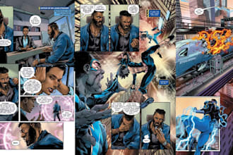 draw comic book pages, design comic cover, manga, graphics novel, webnovel page