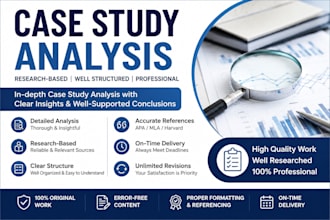 provide professional case study analysis and research