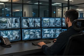 provide multi location cctv monitoring and reports