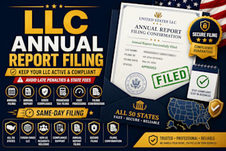 file annual report for US llc, UK annual account and corporation tax return