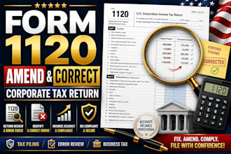 amend form 1120 corporate tax return and correct US business tax filing