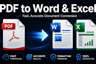 convert your PDF to word, excel or google docs