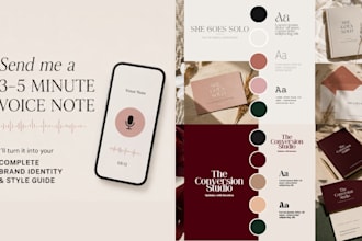 create your brand identity from a voice note