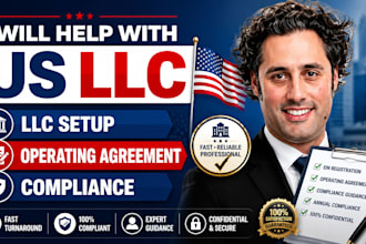 help with US llc setup, operating agreement and compliance