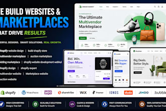 build multivendor auction bidding marketplace shopify website development webkul
