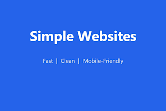 simple one page website builder