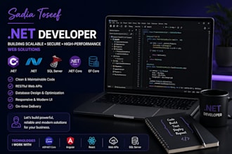 develop a professional  asp net core web applications