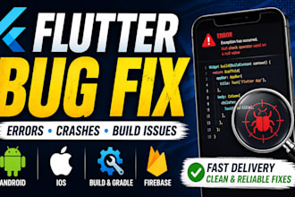 fix flutter bugs errors crashes and android ios build issues