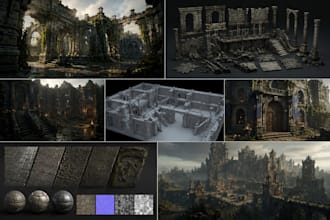 create ready 3d modular pack environments for unity and unreal