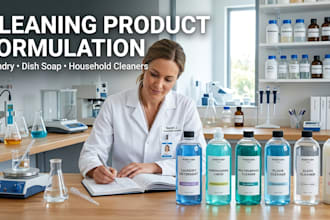 formulate laundry detergent, dish soap and household cleaners
