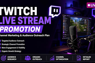 promote your twitch channel with live stream marketing and community outreach