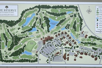 design golf course maps, vector maps, golf map illustrations and disc golf maps