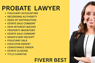 be your ny, ca, florida, texas probate lawyer for executor, and fiduciary deeds