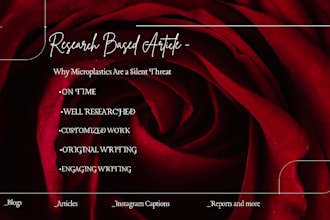write research based articles