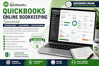 be your professional quickbooks bookkeeper