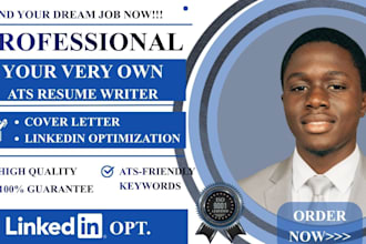 write business, marketing resume, cover letter and linkedin