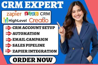 setup zoho crm customization gohighlevel sales funnels creatio crm integration