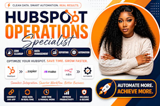 hubspot operations specailist crm cleanup data management reporting automation