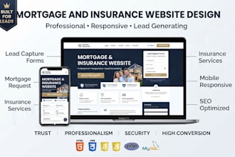 build mortgage, insurance, loan, financial services lead generation website
