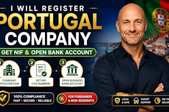 do portugal company registration, nif, and open bank account